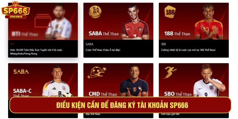 Điều kiện cần để đăng ký tài khoản SP666