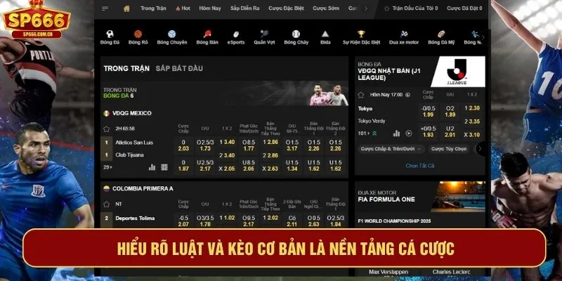 Hiểu rõ luật và kèo cơ bản là nền tảng cá cược