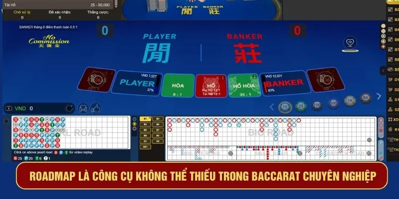 Roadmap là công cụ không thể thiếu trong baccarat chuyên nghiệp