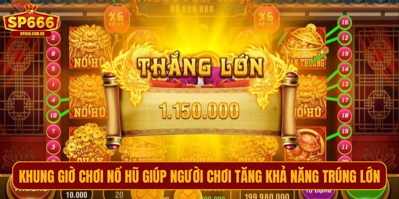 Khung giờ chơi nổ hũ giúp người chơi tăng khả năng trúng lớn